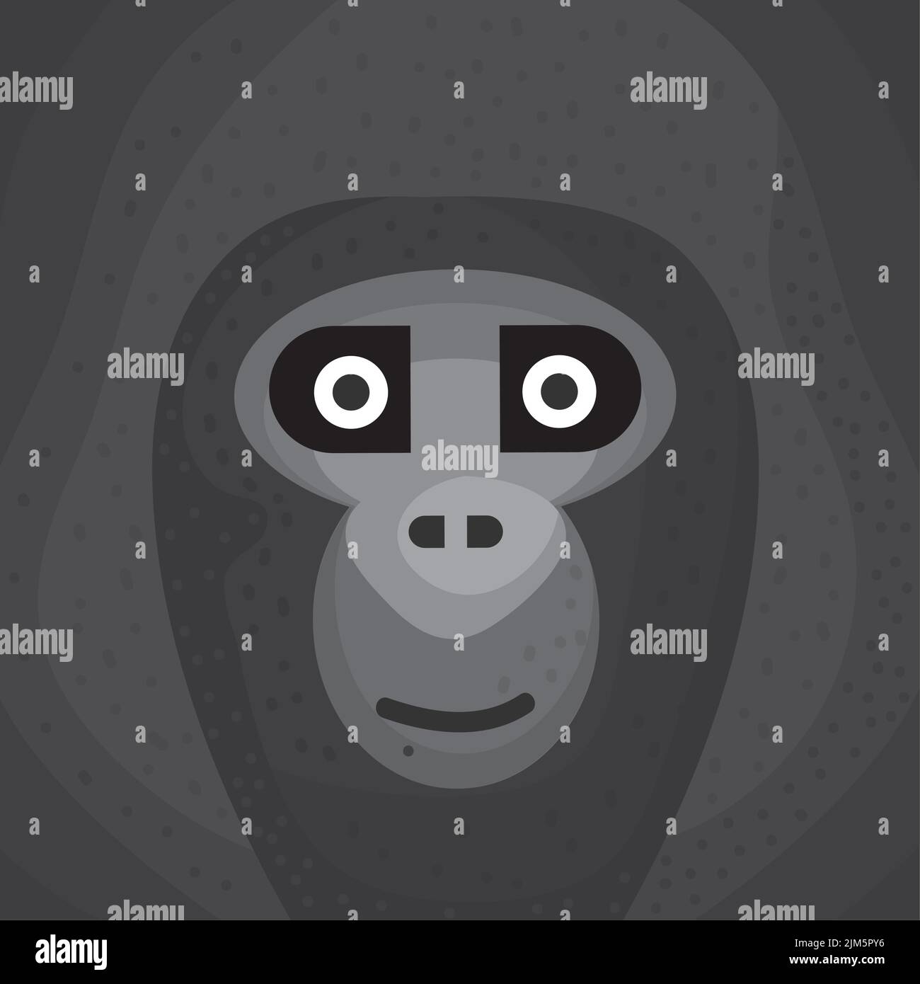 gorilla monkey head animal Stock Vector Image & Art - Alamy