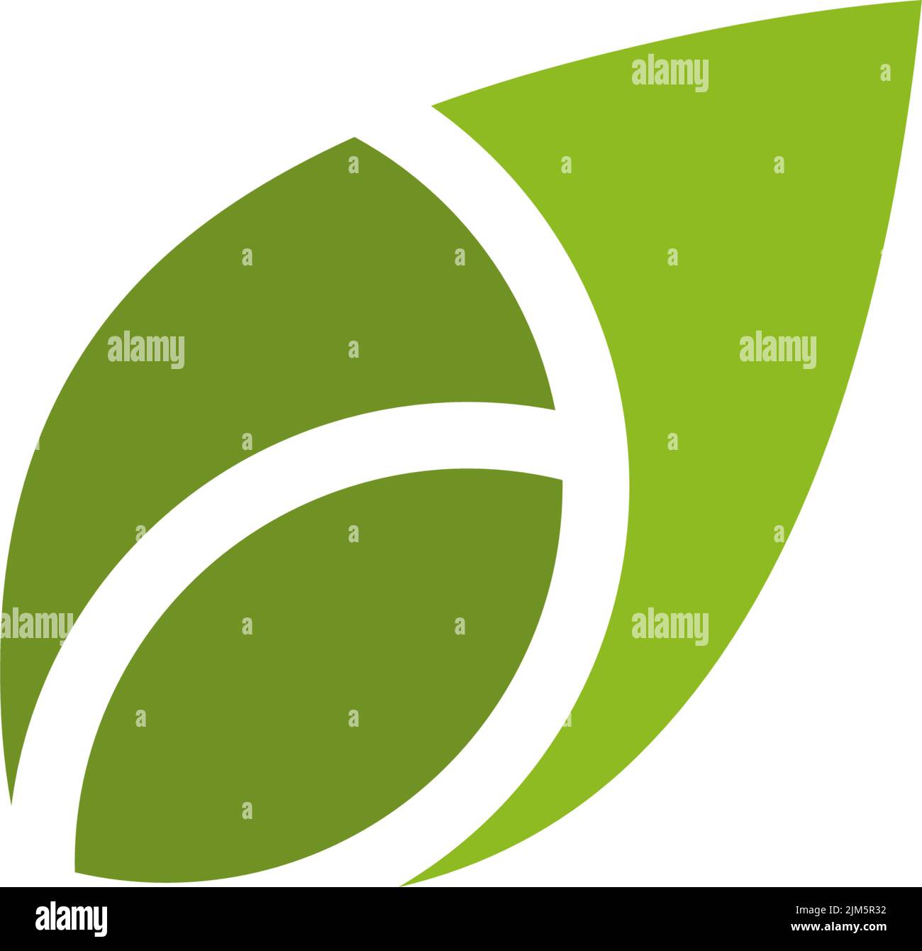 Eco green leaf icon logo design inspiration vector template Stock ...