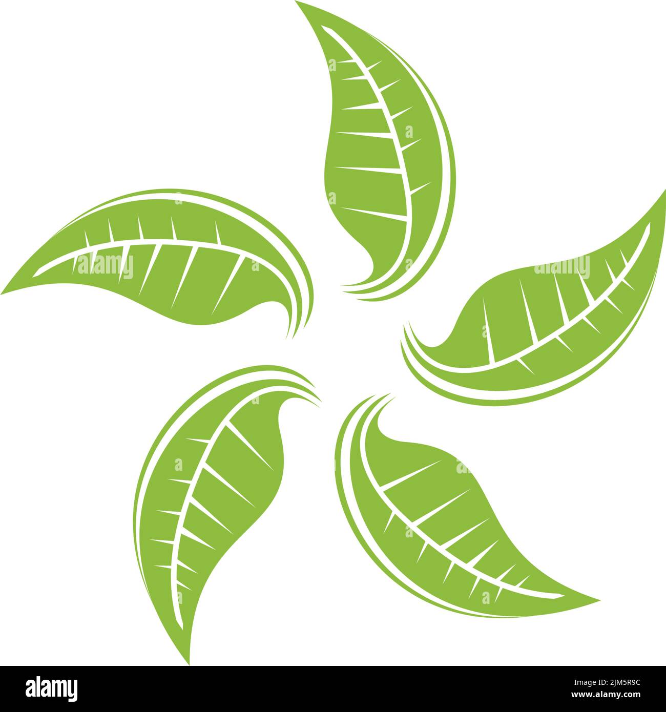Leaf icon logo design inspiration vector template Stock Vector Image ...