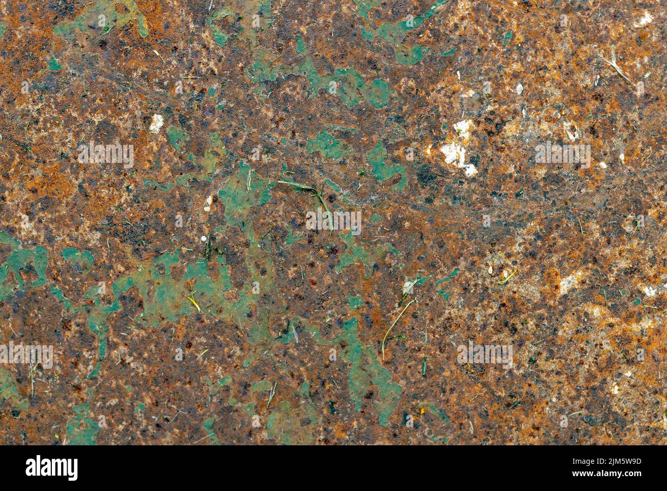 Old metal surface covered with rust Stock Photo