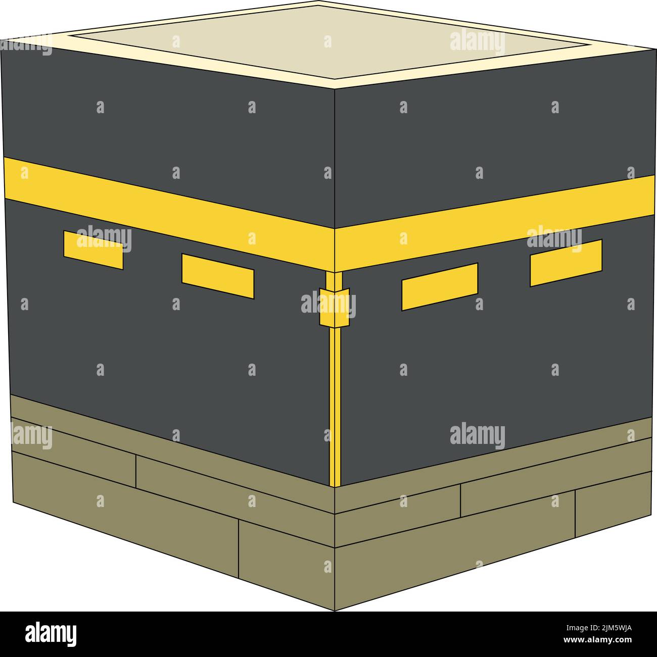 A vector illustration of Kaaba Stock Vector Image & Art - Alamy