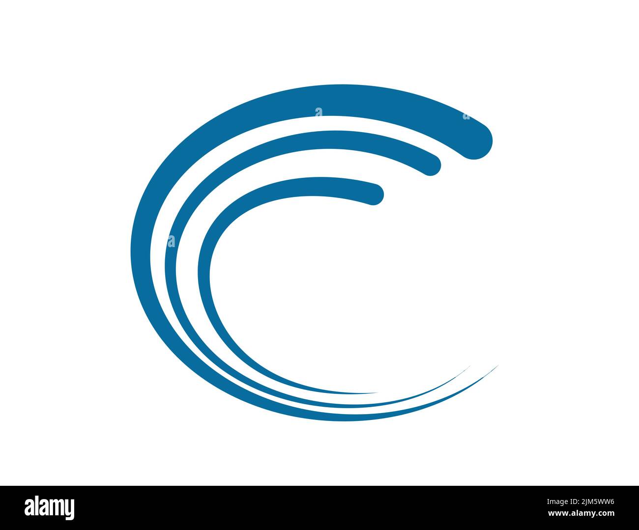Blue wave icon Stock Vector Image & Art - Alamy