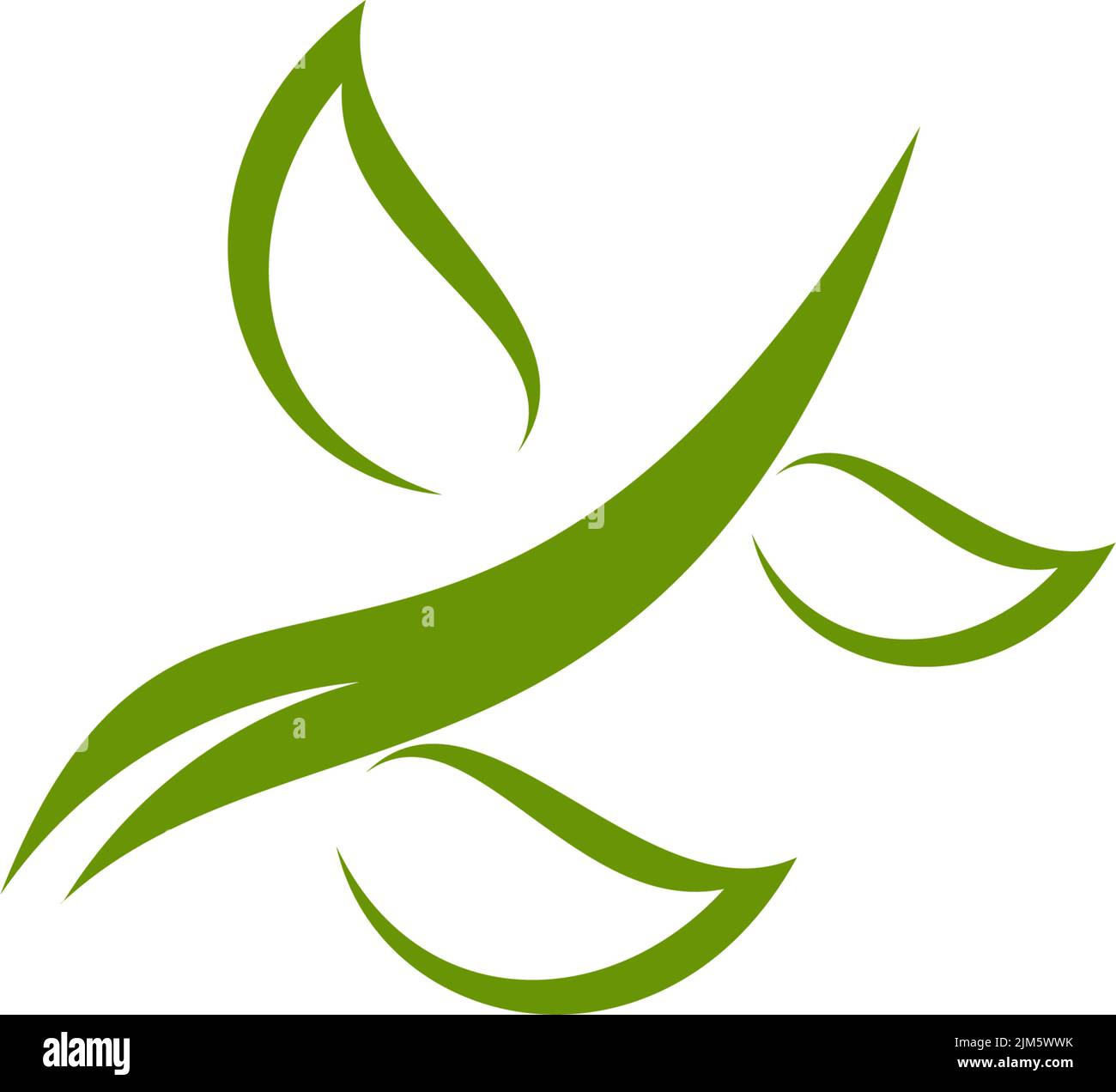 Eco green leaf icon logo design inspiration vector template Stock ...