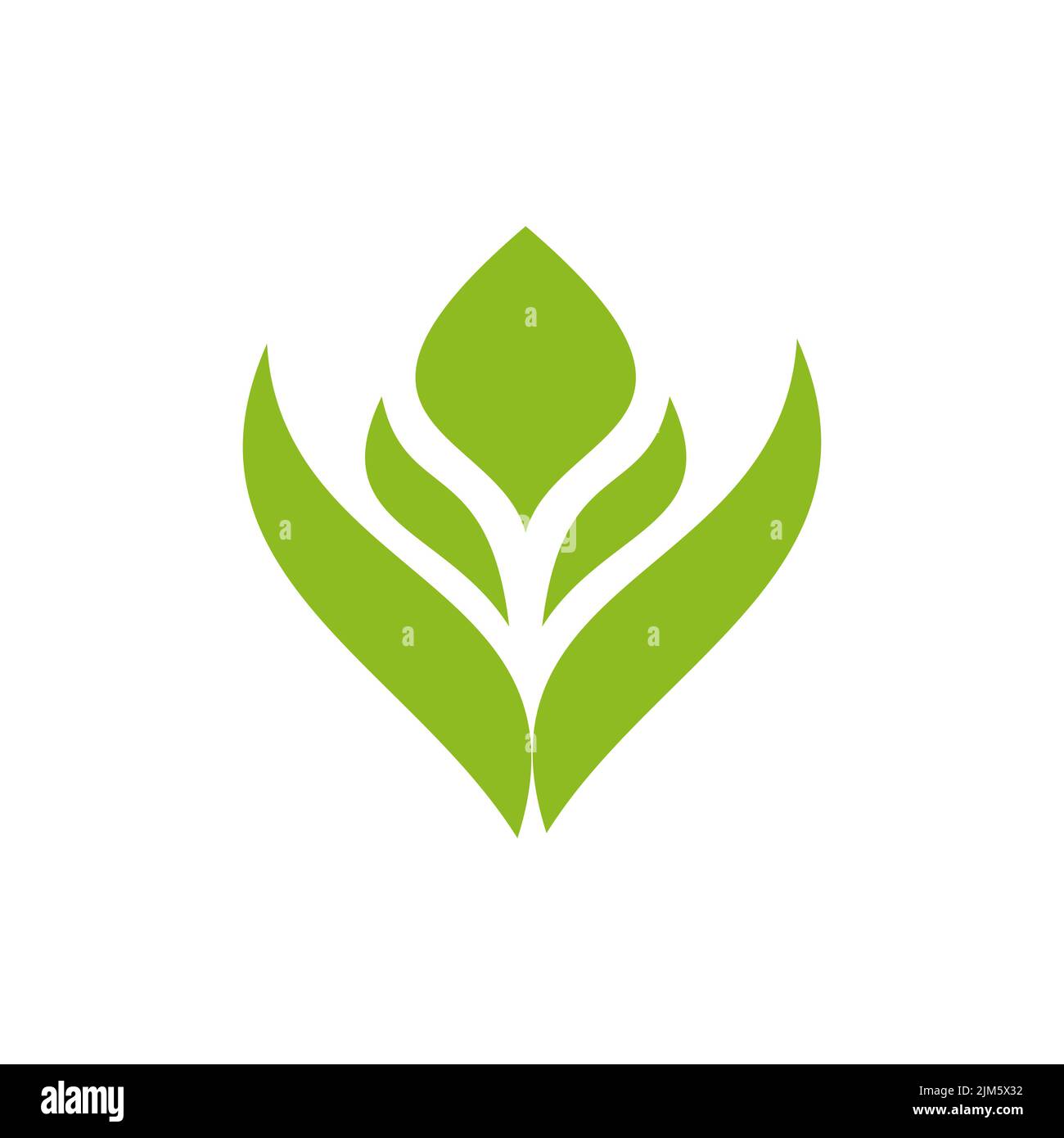 Leaf icon logo design inspiration vector template Stock Vector Image ...