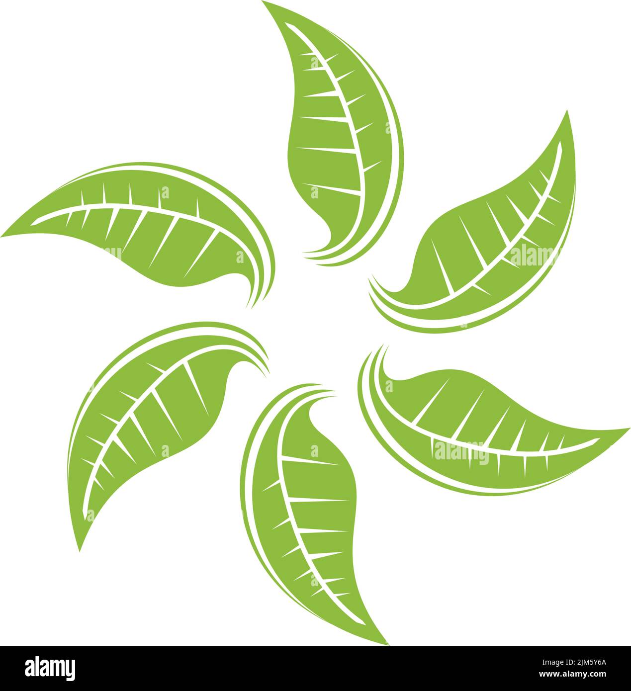 Leaf icon logo design inspiration vector template Stock Vector Image ...