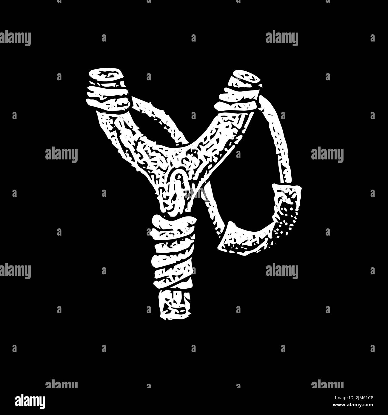 Black and white slingshot Black and White Stock Photos & Images Alamy