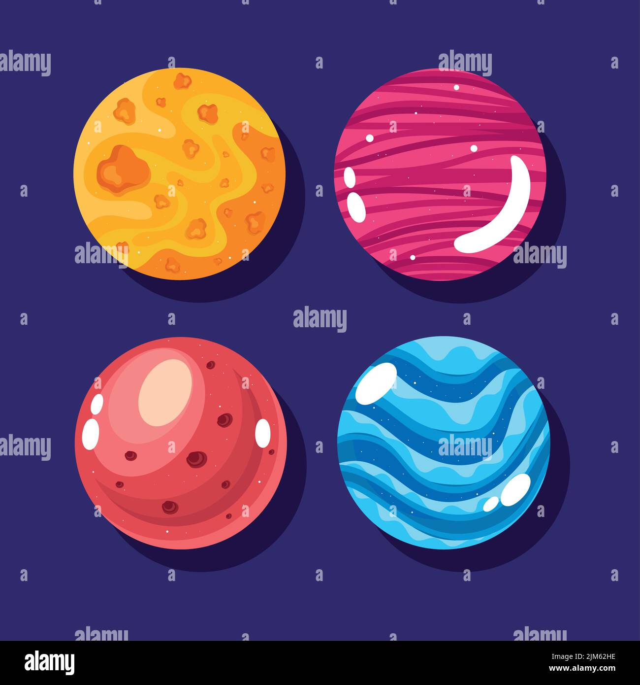four universe space icons Stock Vector Image & Art - Alamy