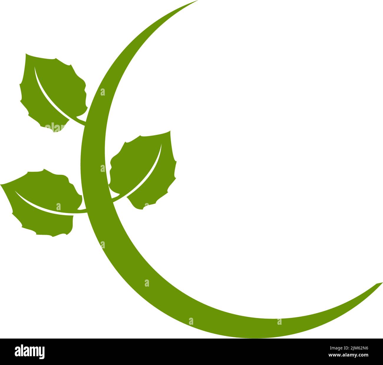 Eco green leaf icon logo design inspiration vector template Stock ...
