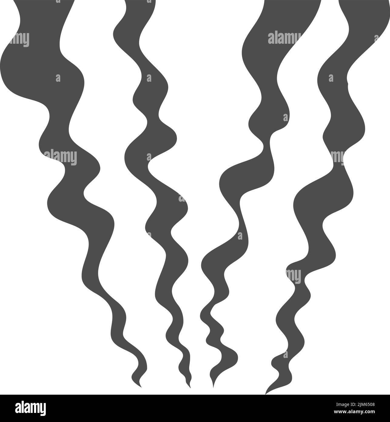 This is a illustration of Smoke generated by fire Stock Vector