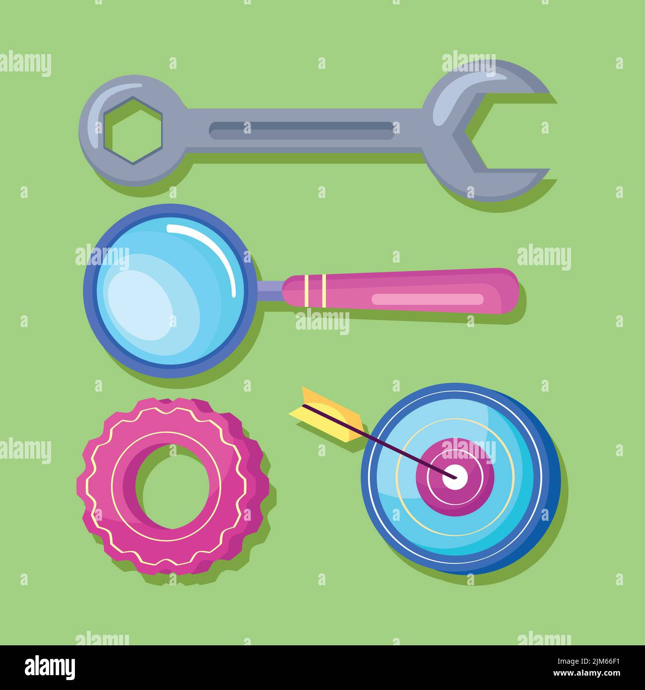 start up four icons Stock Vector Image & Art - Alamy