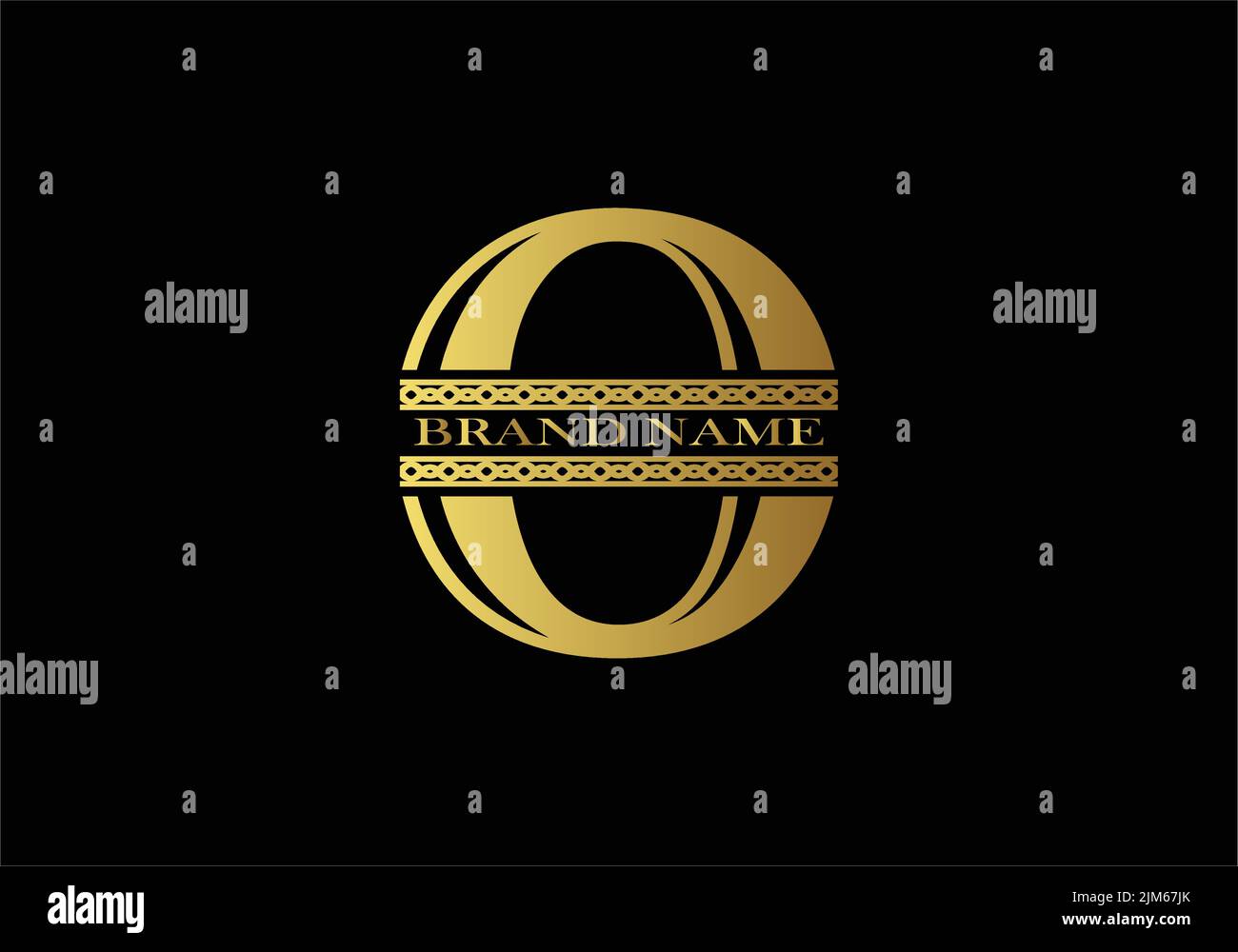 Letter o golden logo premium elegant template vector eps 10 Stock ...
