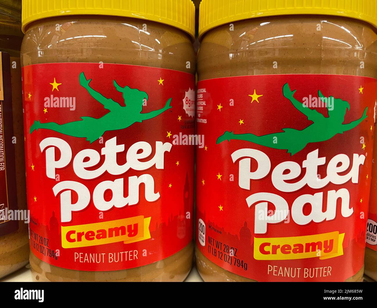 Grovetown, Ga USA 03 20 22 Retail store Peanut Butter Peter Pan