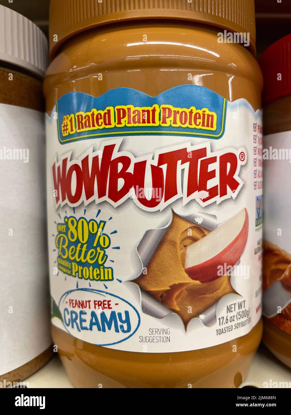 Grovetown, Ga USA 03 20 22 Retail store Peanut Butter Wow butter