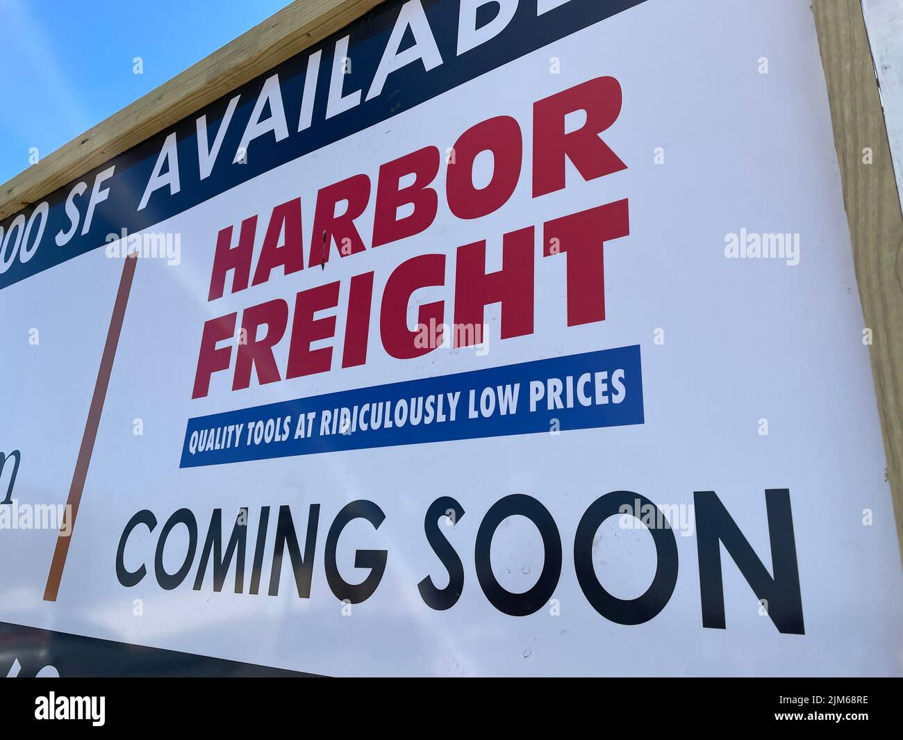 Martinez, Ga USA 02 10 22 Harbor freight opening soon sign Stock