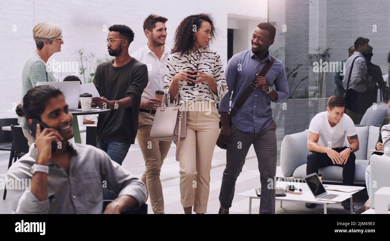 Movers and shakers keep it moving forward. a group of young