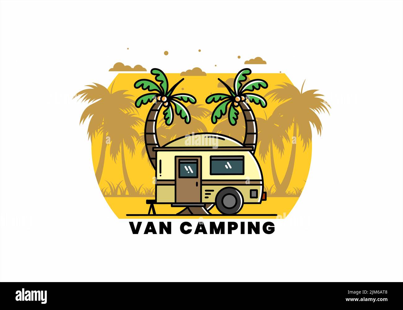 Camper hire Stock Vector Images - Alamy