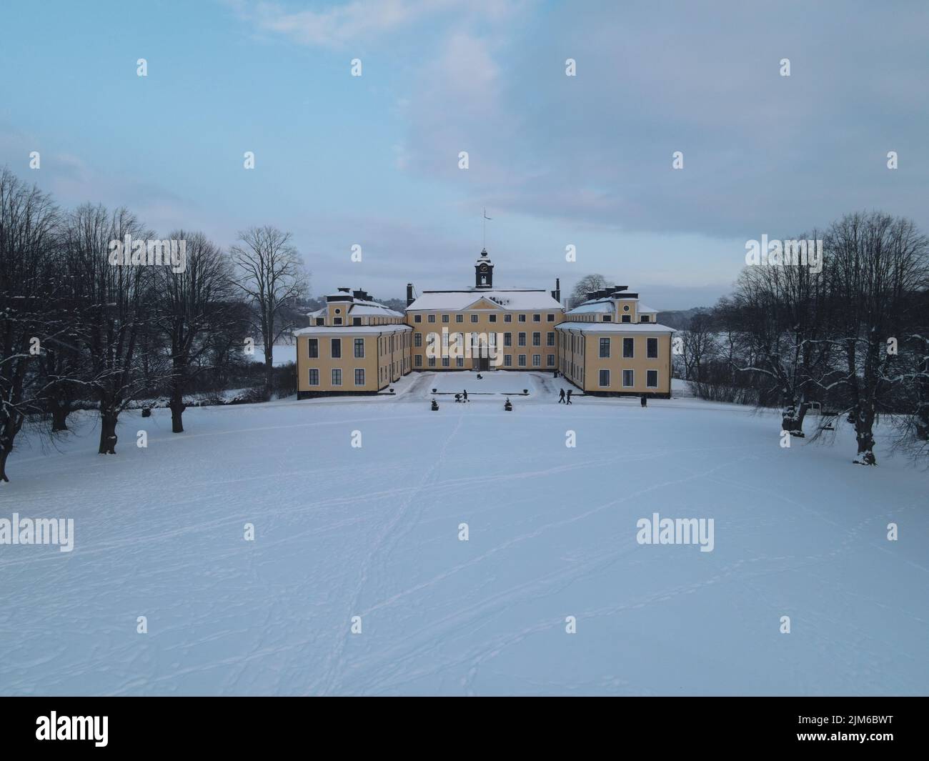 The Ulriksdal royal palace in winter, Sweden Stock Photo Alamy