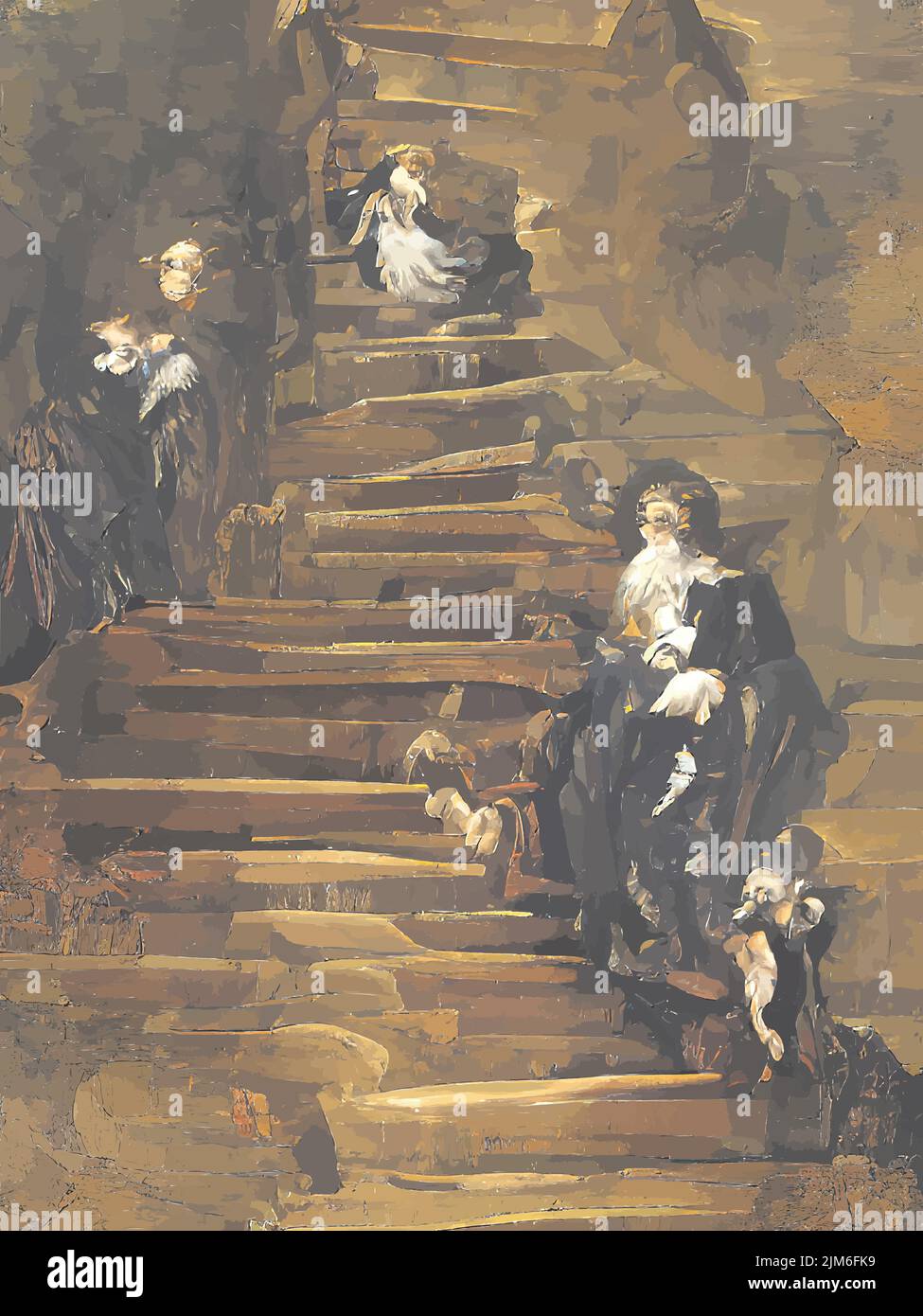 painting of stairs in different colours Stock Vector Image & Art Alamy