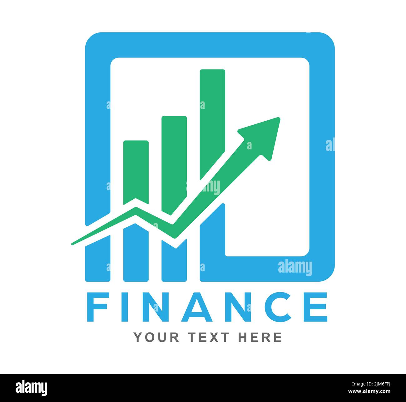 Chart. Abstract financial chart for a logo, logo, sticker or brand ...