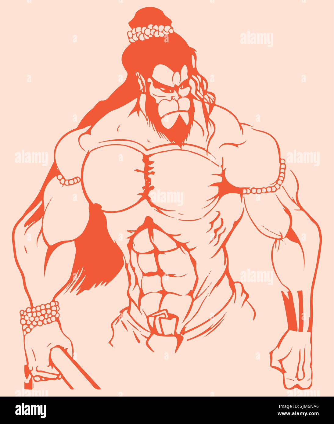 A vector of the muscular god Shiva, one of the principal deities of ...