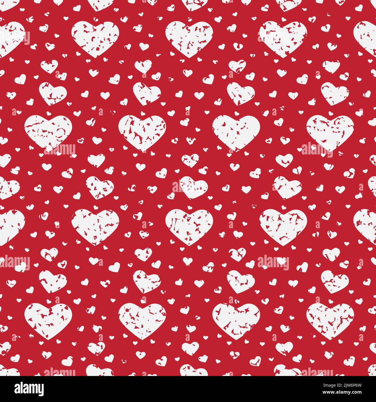 Red background seamless pattern with heart repeating, design for ...