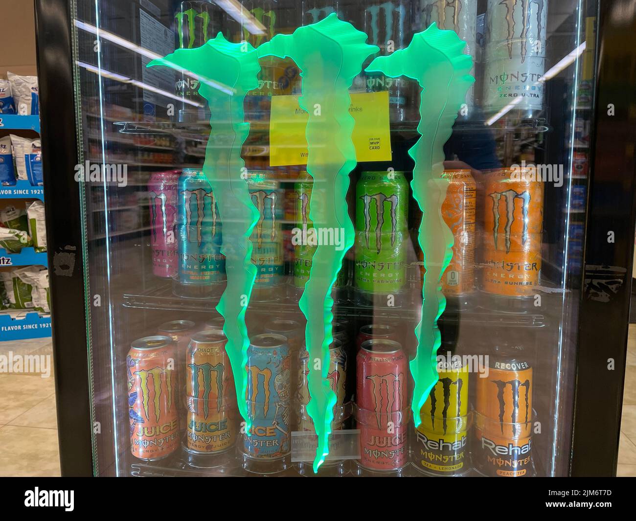 Monster energy on sale display cooler