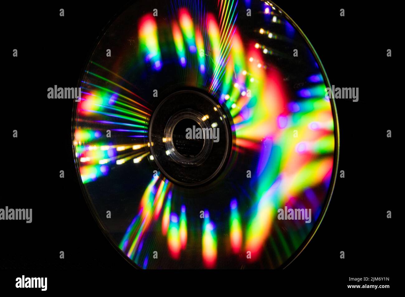 Reflection of light in a Compact Disk(CD) or Digital versatile disk(DVD ...