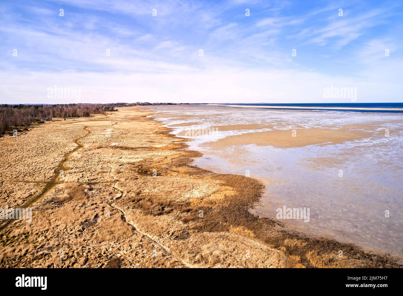 East coast of Jutland, Denmark. The east coast of jutland facing Kattegat. Stock Photo