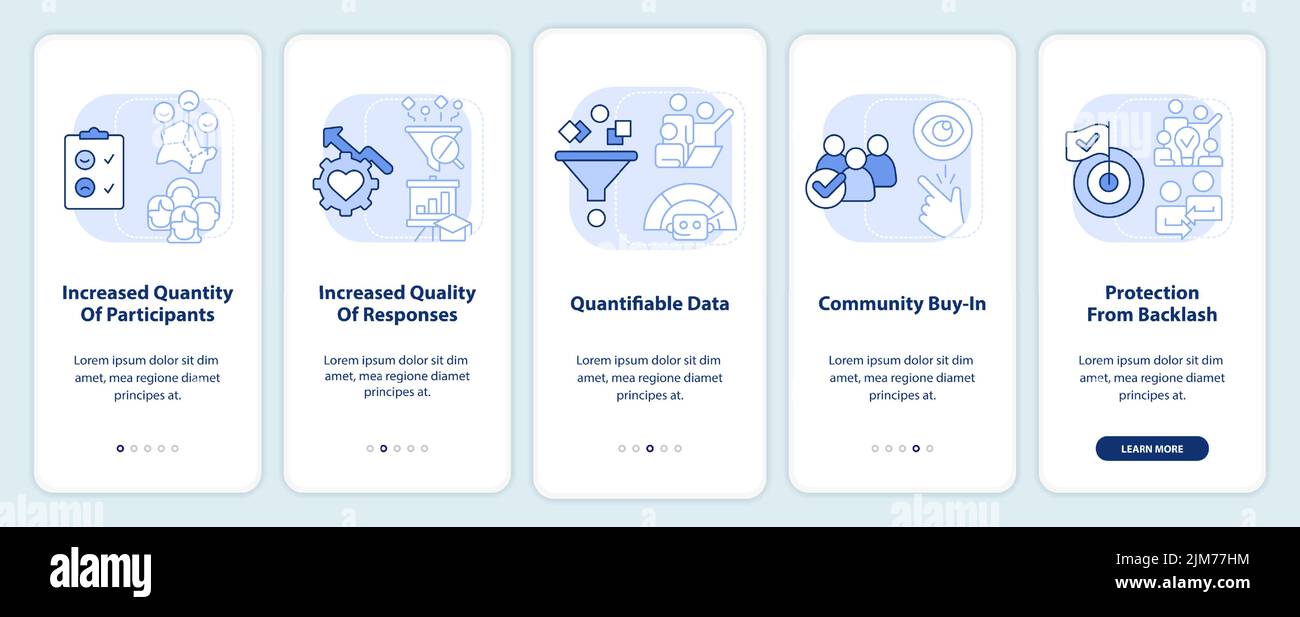 Advantages of digital engagement light blue onboarding mobile app ...