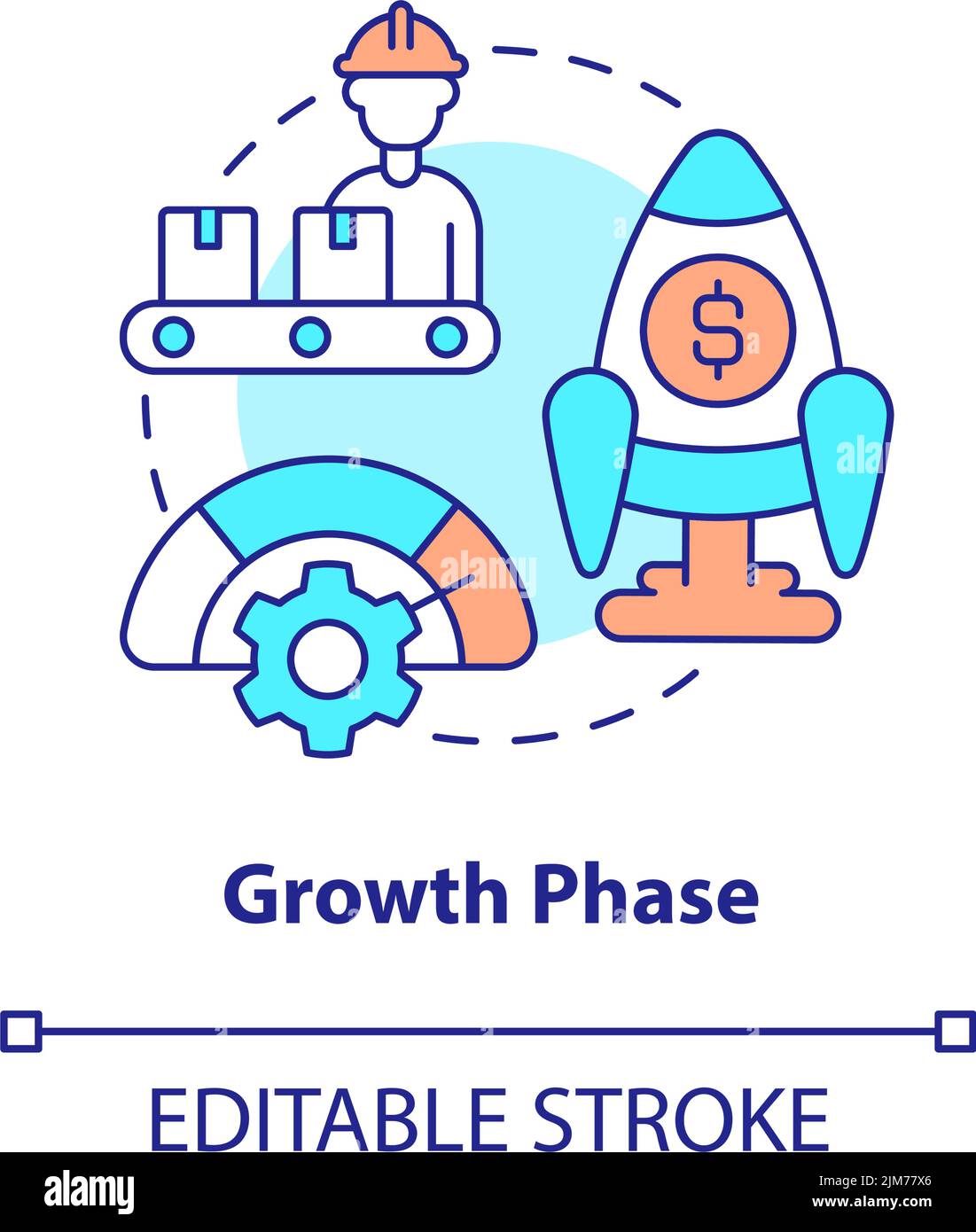 Growth phase concept icon Stock Vector Image & Art - Alamy