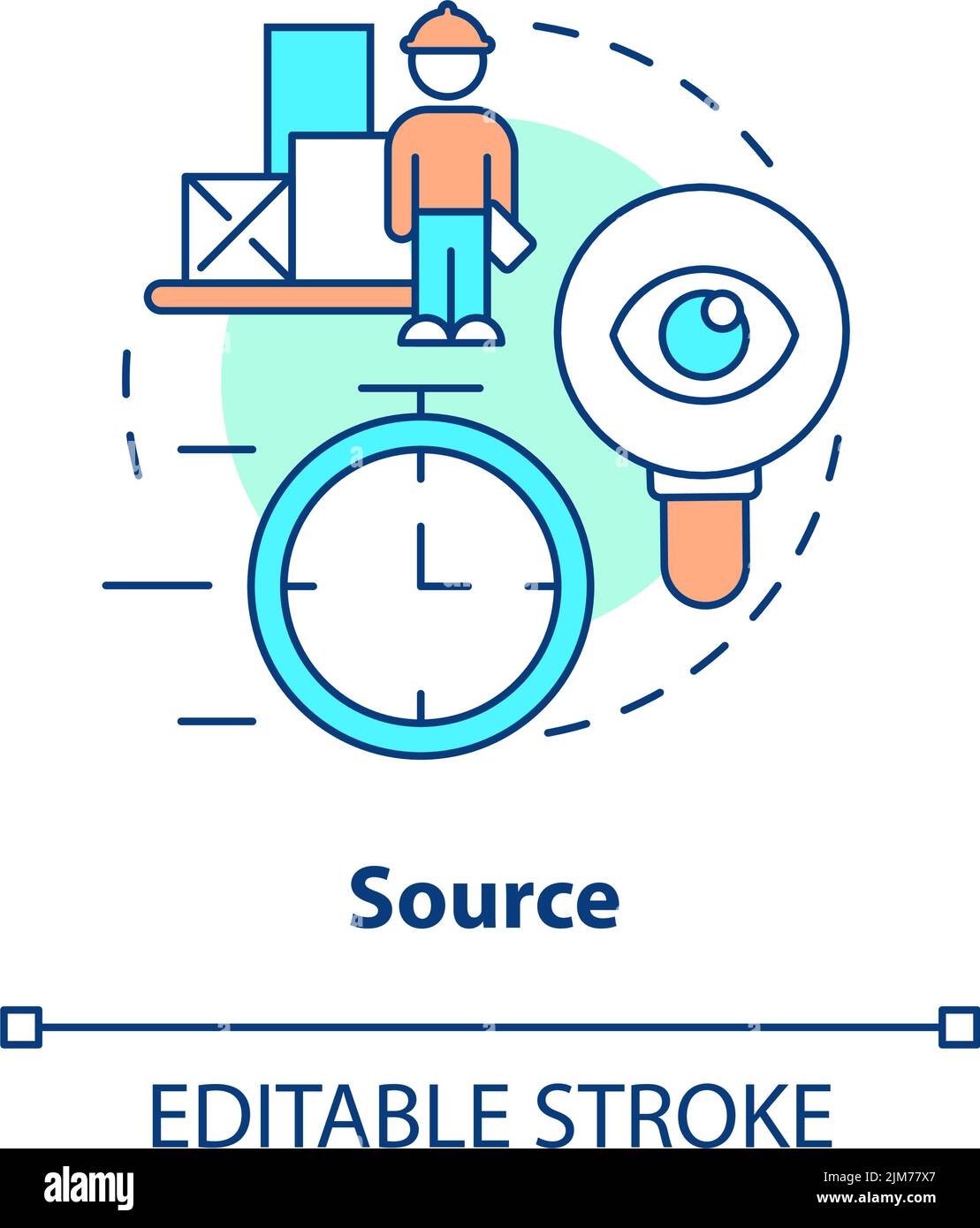 Source concept icon Stock Vector Image & Art - Alamy