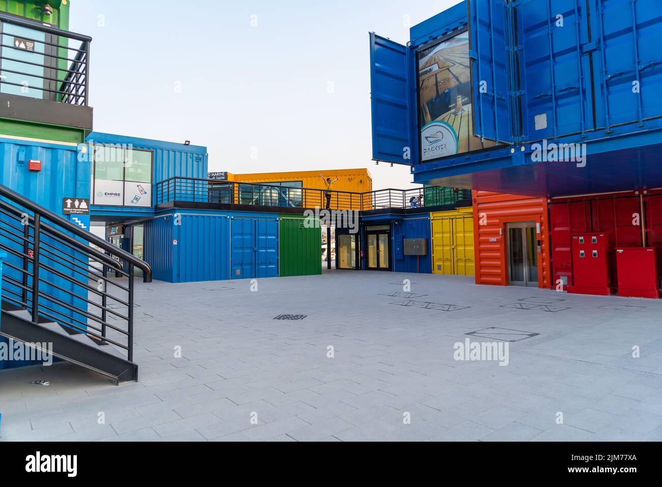 Box Park in Doha, Qatar Stock Photo Alamy