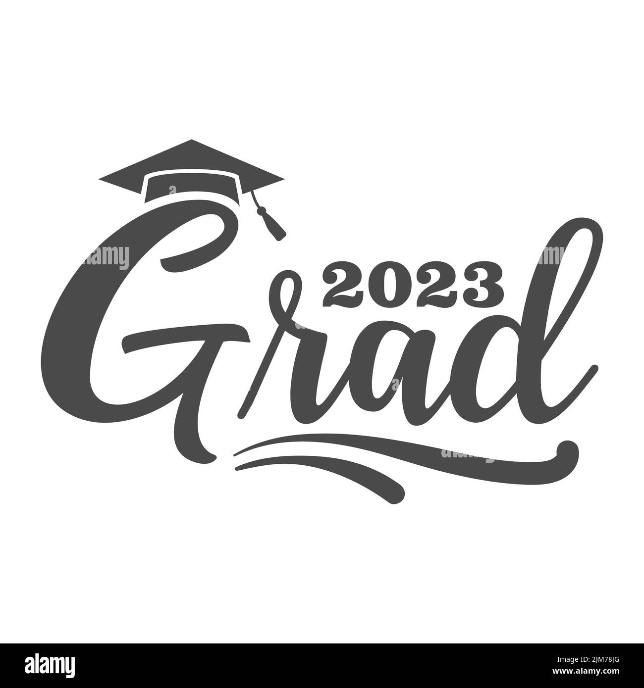 Class of 2023 Graduation - Graduating Senior Class of 2023 Stock Vector