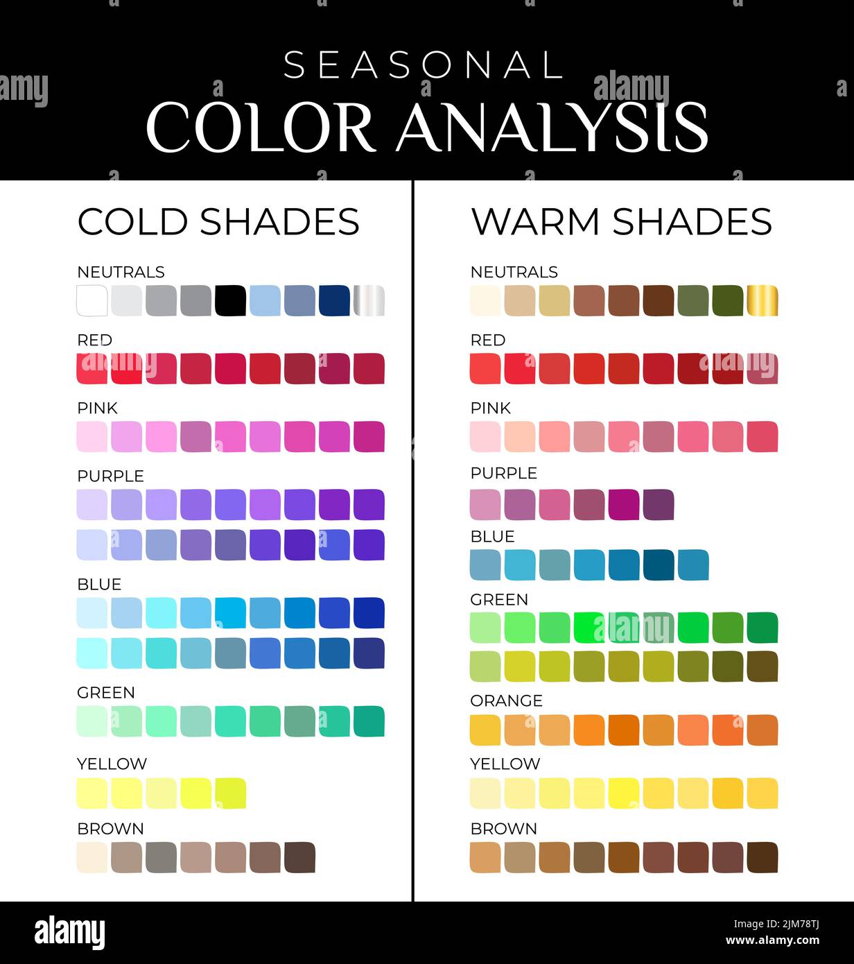 Brown Color Chart Stock Illustrations   Brown color palette, Skin color  palette, Color names chart