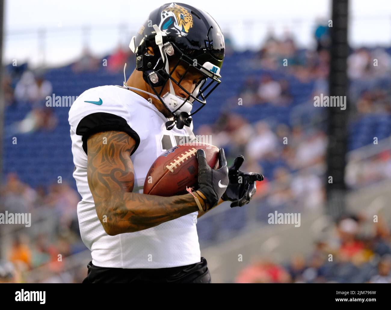 Canton, OH, USA. 4th Aug, 2022. Evan Engram #17 during the Jacksonville