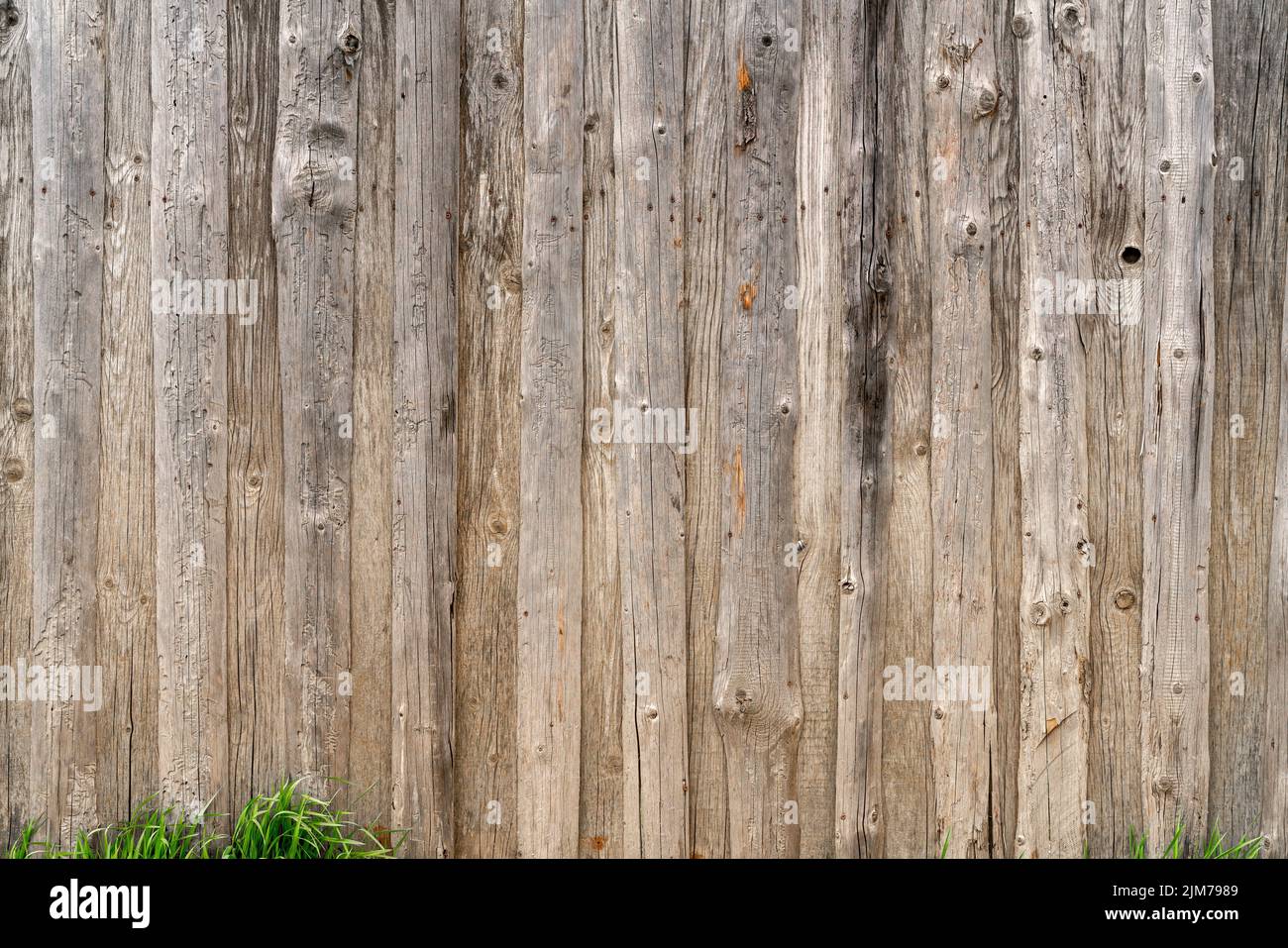 A closeup of a vintage fence with old wooden boards Stock Photo - Alamy