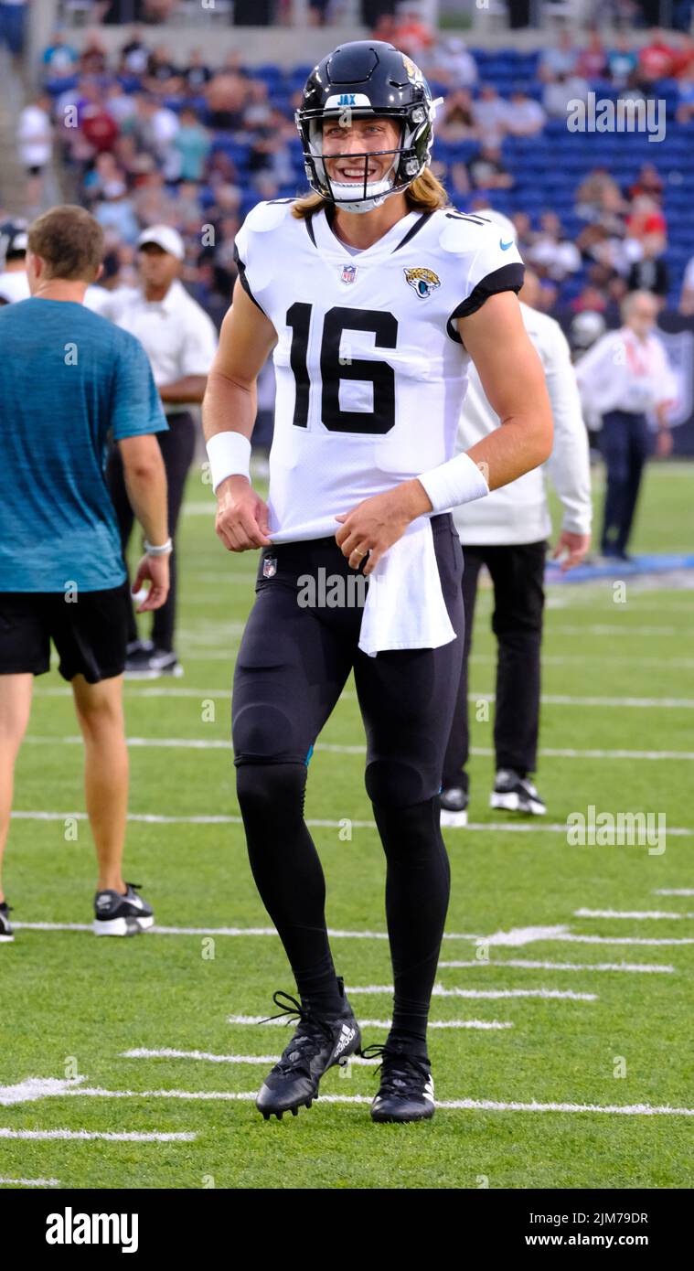 Canton, OH, USA. 4th Aug, 2022. Trevor Lawrence 16 during the