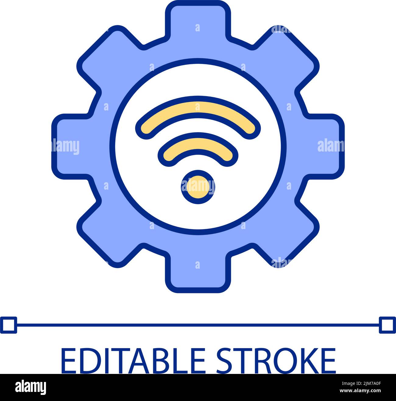 Industrial networking RGB color icon Stock Vector Image & Art - Alamy