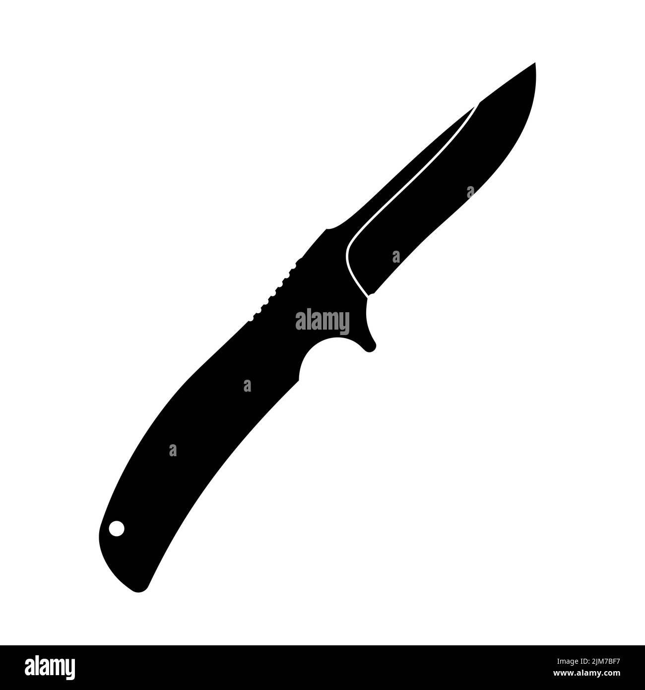 Knife icon. Black knife icon. Isolated knife symbol. Vector illustration. Stock Vector