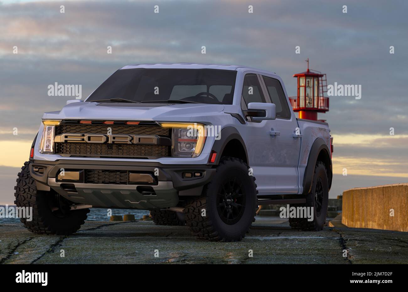 New FORD F-150 Raptor  is Most Powerful Raptor Ever for High-Performance Off-Roading Stock Photo