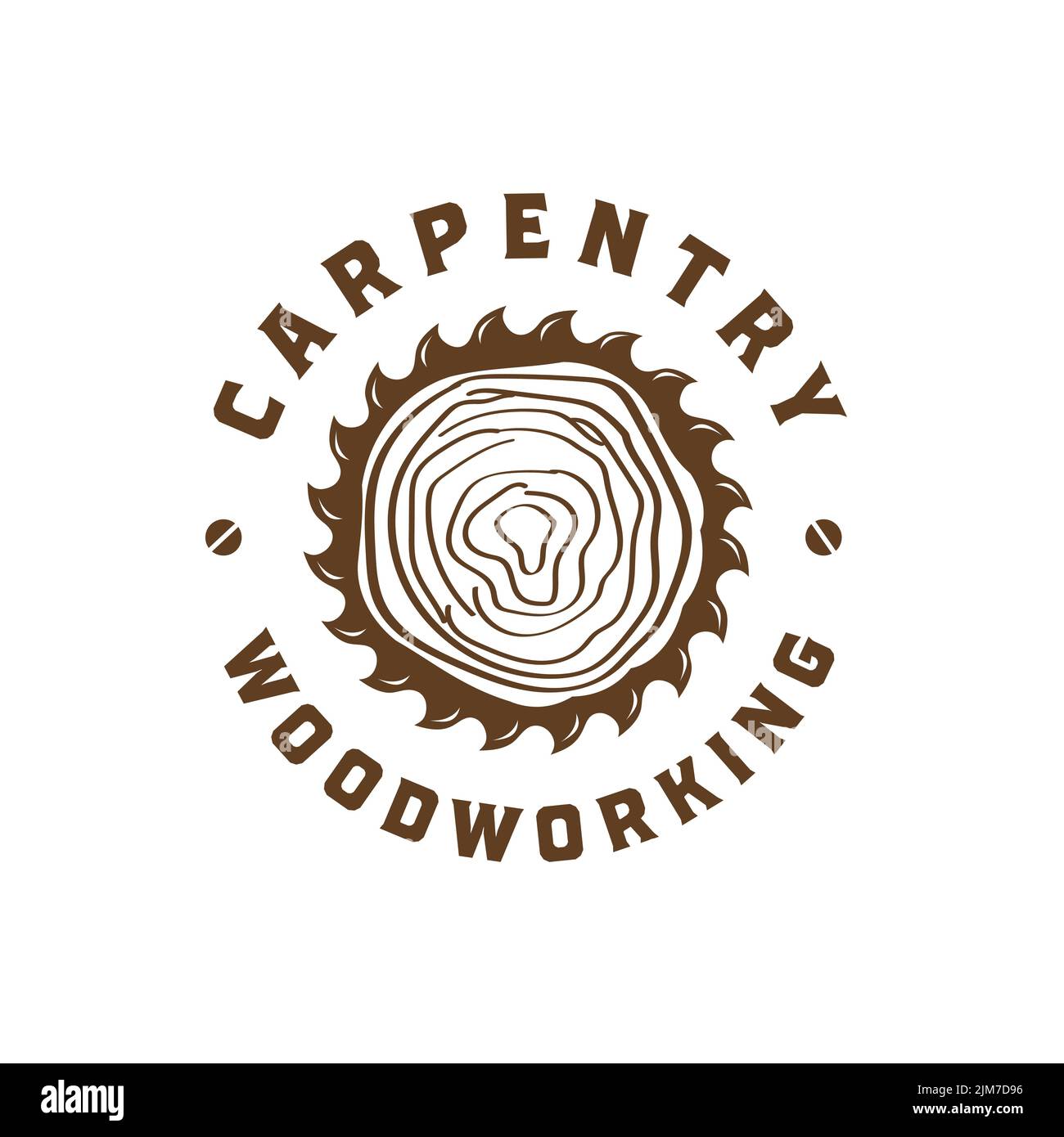 Carpentry inspiration logo design, carpenter, icon, symbol, vintage style Stock Vector