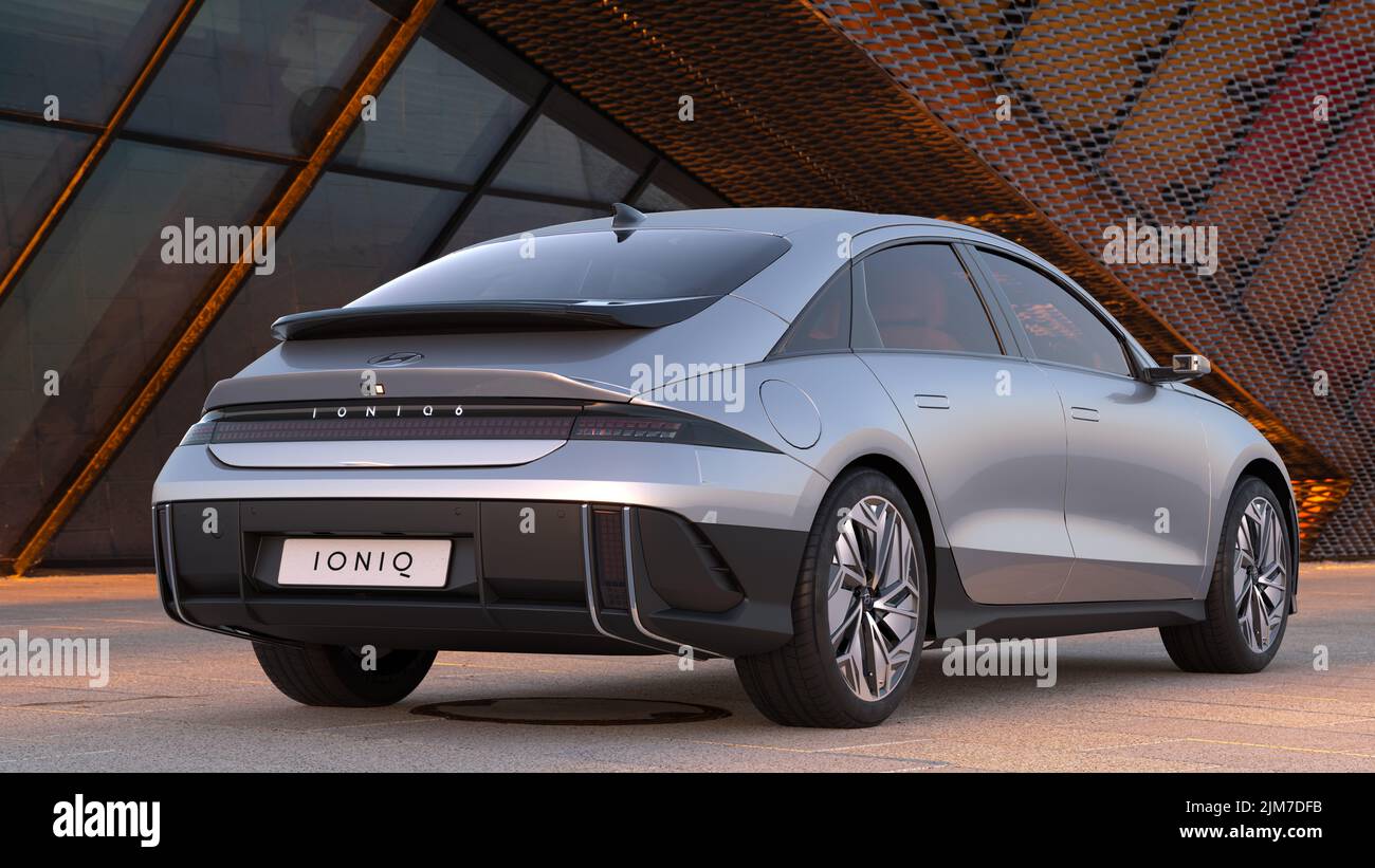 New Hyundai Ioniq 6 Stock Photo - Alamy