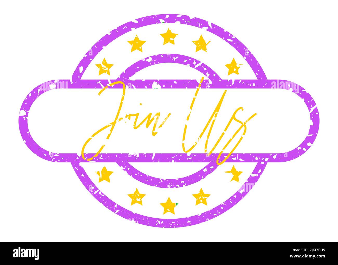 Simple vintage rubber stamp with Join Us text. Stock Vector