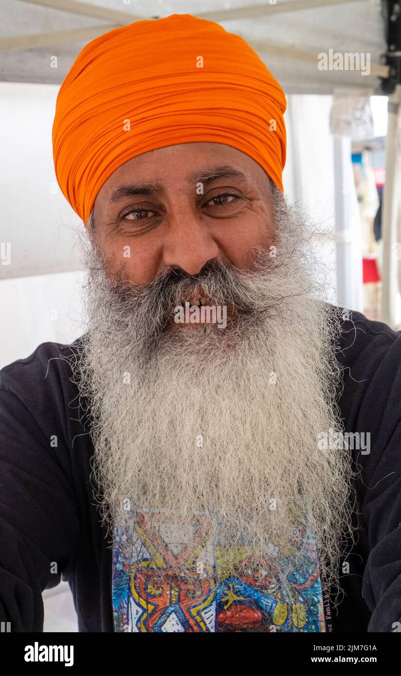 John Arkan, a member of the Sikh Australian community of Coffs Harbour, Northern Rivers area of New South Wales Stock Photo