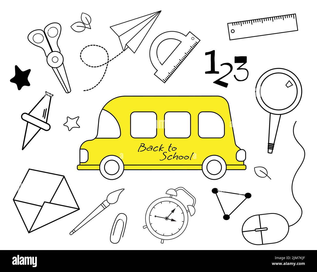 School vector illustration Stock Vector Image & Art - Alamy