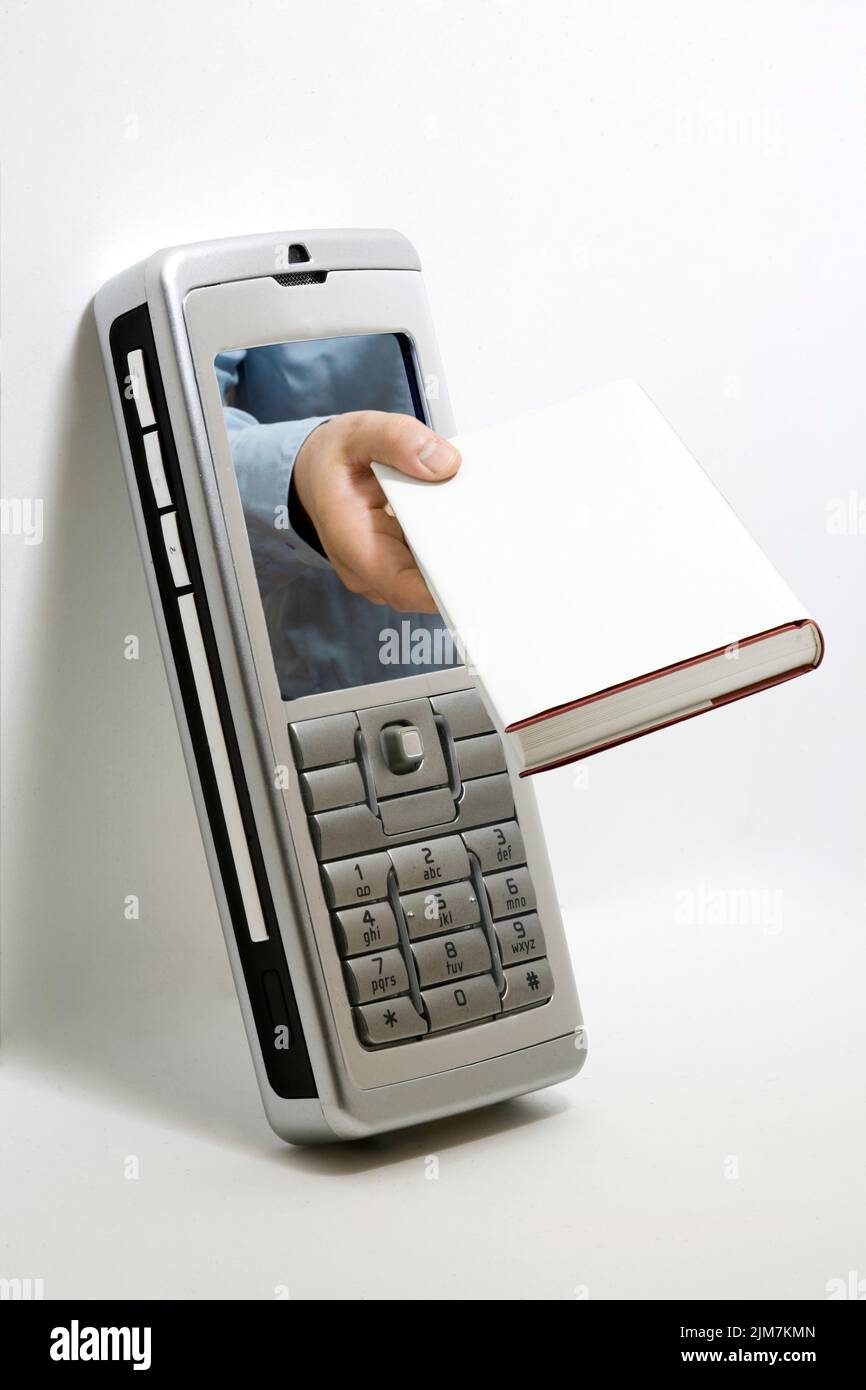 Mobile phone book 2 Stock Photo Alamy