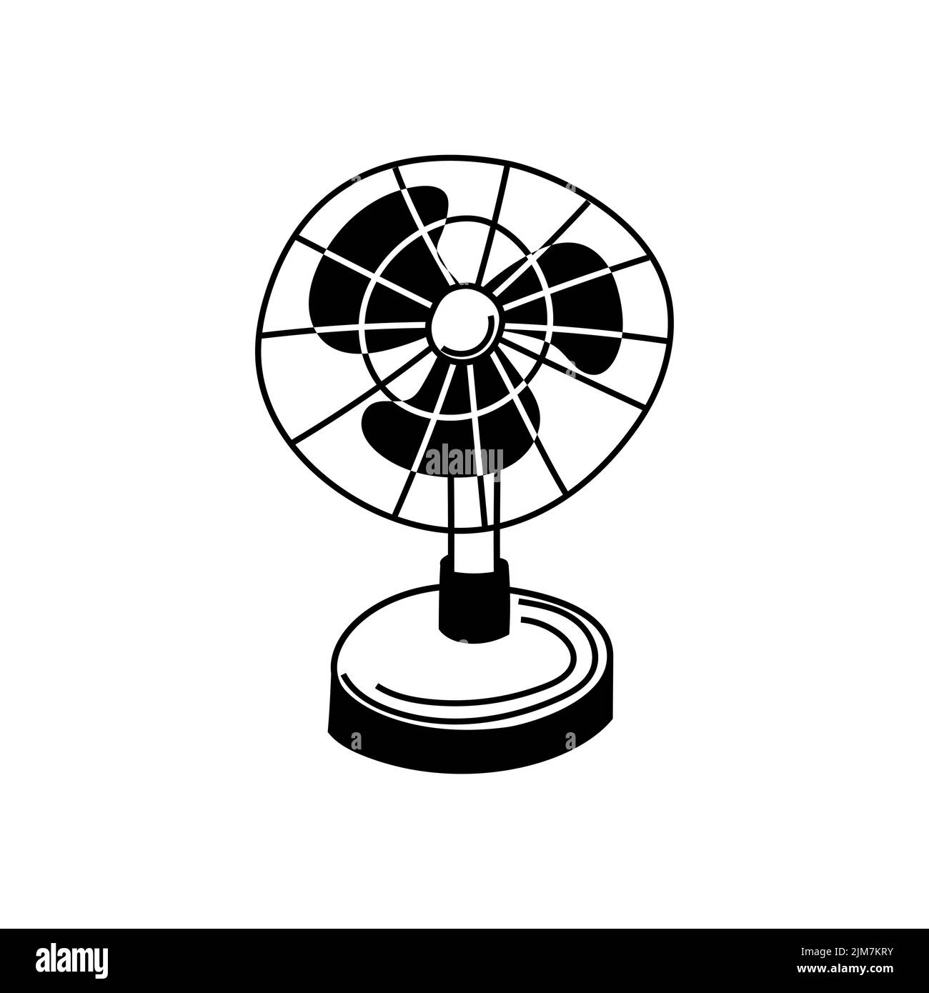Table fan, black and white Stock Vector Image & Art Alamy