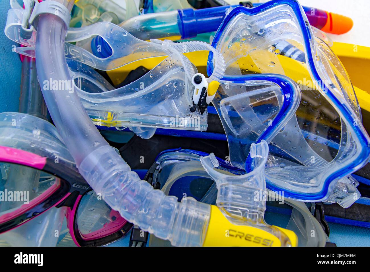 masks and snorkels Stock Photo