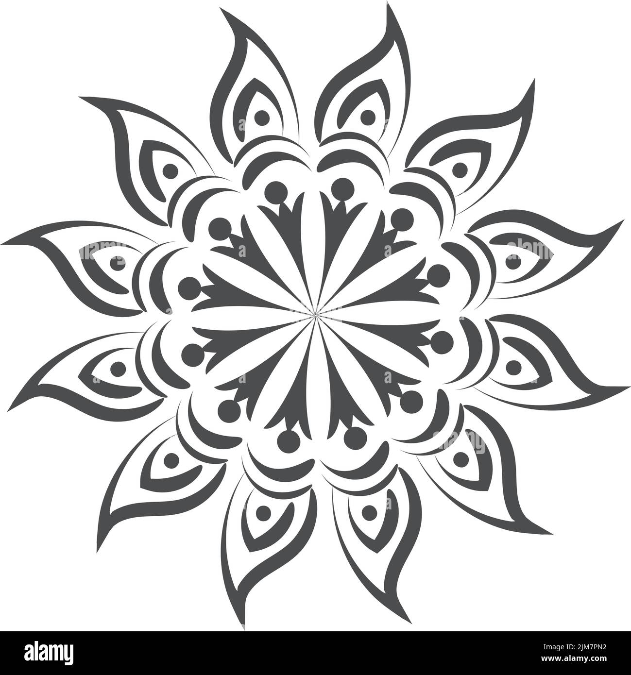 Mandala Art design in circle. Simple mandala design floral mandala art ...