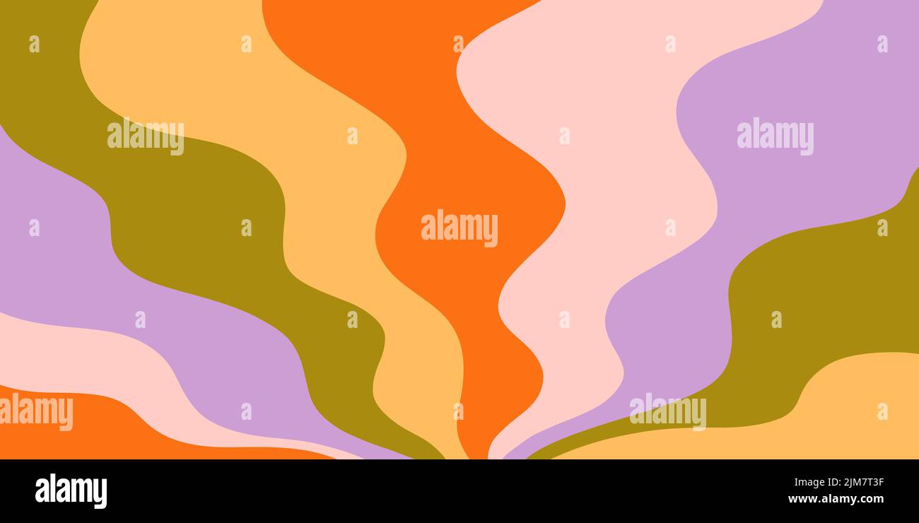 Retro 70s Abstract background cover. Trippy Glitchy vector illustration ...